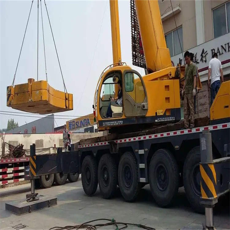 泰州姜堰当地吊车出租|机器吊装|75吨|工厂搬迁服务